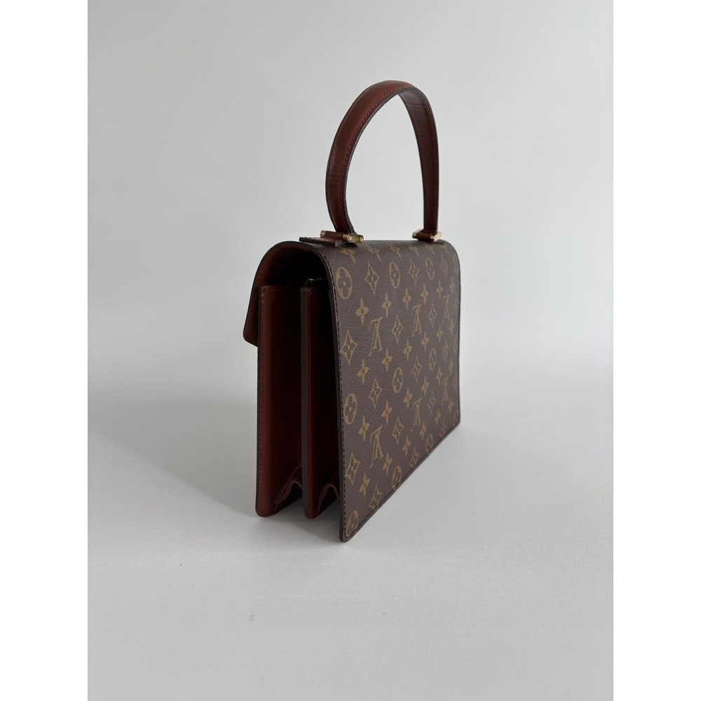 Louis Vuitton Monogram Concorde Handbag Brown Canvas Vintage M51190 Top Handle - Picture 3 of 13